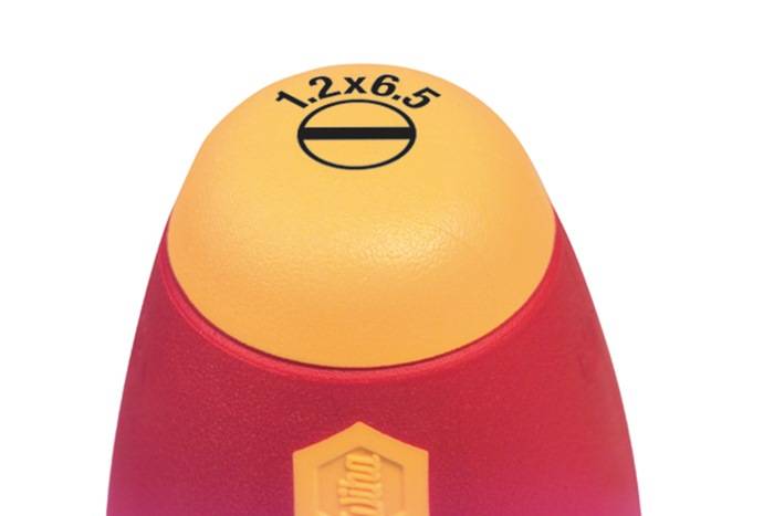 Schraubendreher 320N Schneiden-B.3mm Klingen-L.100mm VDE isol.