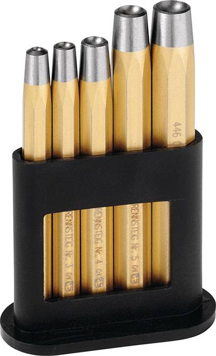 Nietkopfsetzersatz DIN 6435 5-tlg.Niet-D.2-6mm RENNSTEIG