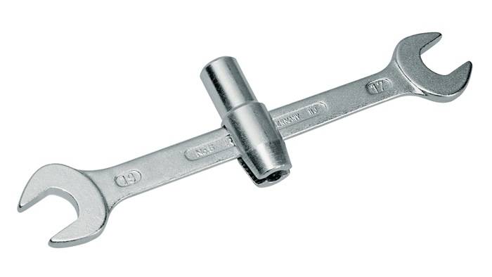Montageschlüssel 317000 SW 17x19mm M10 L.250mm CV-Stahl GEDORE