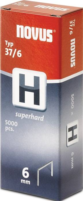 Feindrahtklammer H Typ 37 Klammer-B.10,6mm 6mm 0,75mm 5000 St.