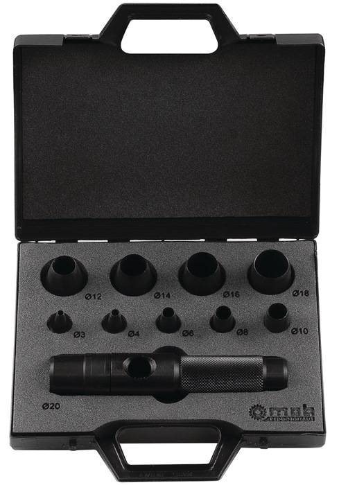 Patentlocheisensatz 11-tlg.Blechkasten PEDDINGHAUS