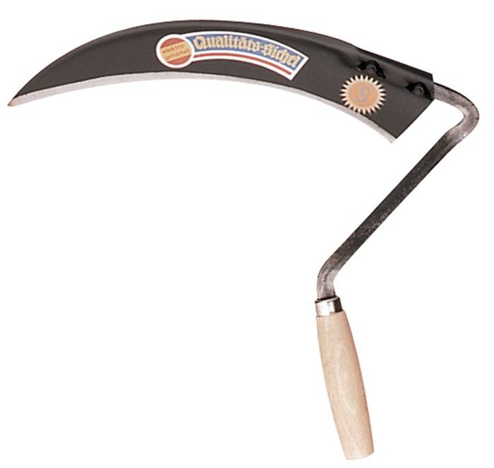 Sensensichel L.340mm halbgeschmiedet,m. Schneidenschutz geschliffen