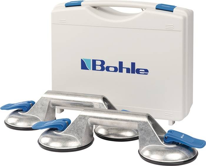 Saugheber-Set Trgf.60kg Kopf-D.120mm 3 Köpfe Alu.2 St./Set VERIBOR