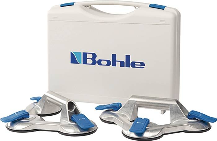 Saugheber-Set Trgf.100kg Kopf-D.120mm 3 Köpfe Alu.2 St./Set VERIBOR