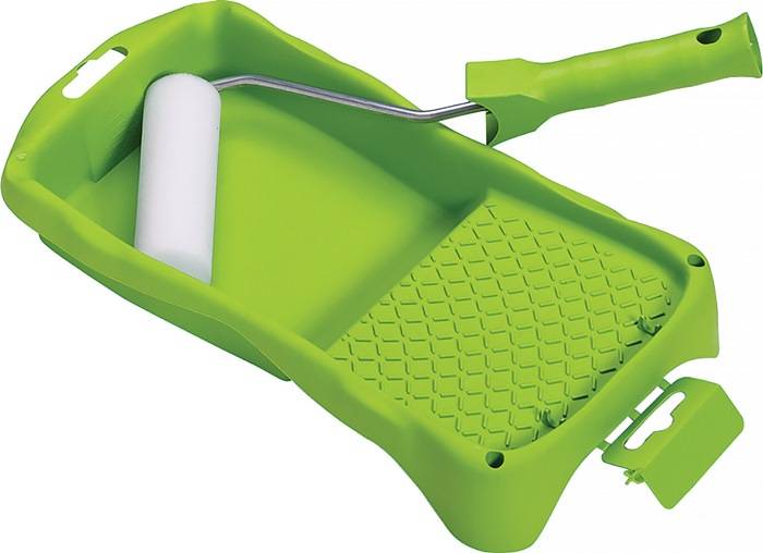 Lackierset Rollenb.100mm Wanne 310x160mm Bügel-L.28mm Bügel-Ø 6mm