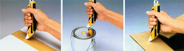 Cuttermesser Klingen-B.18mm L.165mm m.Feststellrädchen OLFA