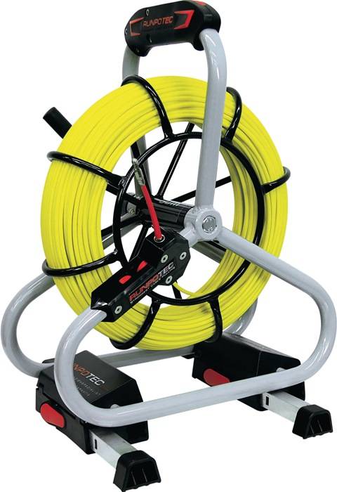 Glasfaserstab Profiset Band-L.60m Biege-R.120mm Kabel-D.4,5mm