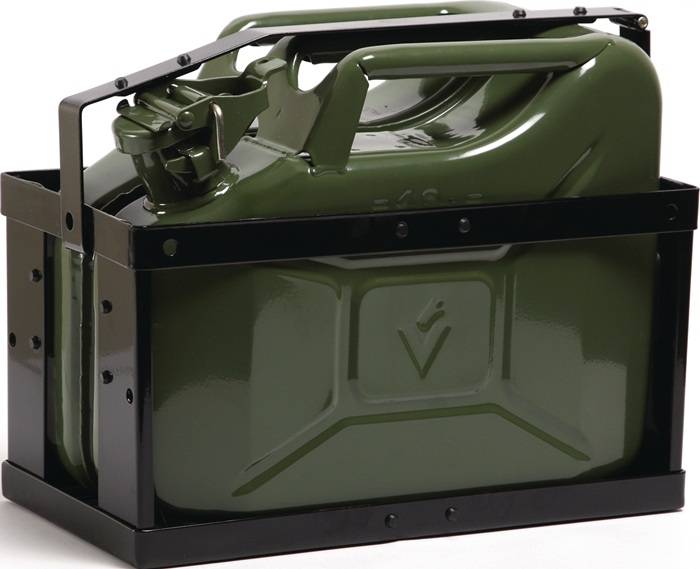 Kanisterhalterung L.377mm B.174mm H.293mm Tiefschwarz RAL 9005 2,17kg VALPRO