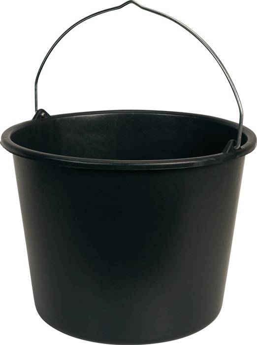 Baueimer Gripline-D 20l Knopfbügel schwarz