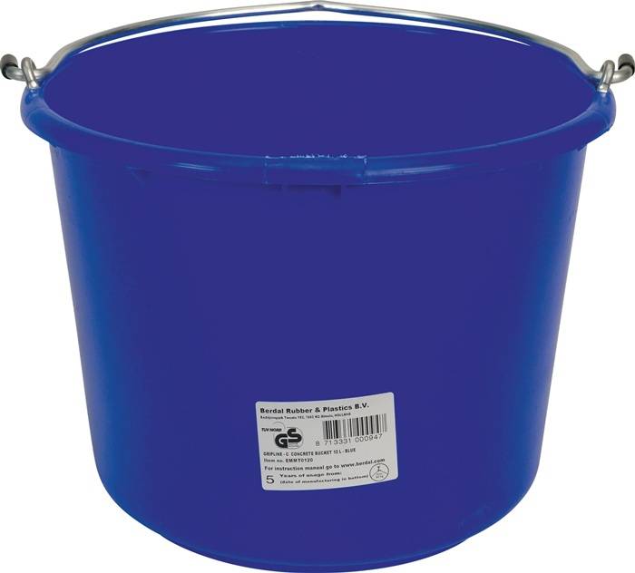 Baueimer GRIPLINE-C 12l schwer blau