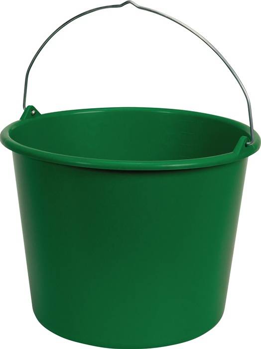 Baueimer GRIPLINE-L 12l Knopfbügel grau