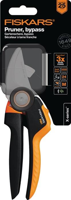 Gartenschere Bypass Gesamt-L.275mm Schneidleist.24mm