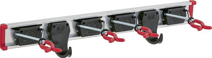 Geräteh.L.Führungssch.500mm Hak.2 Halter4 Alu.