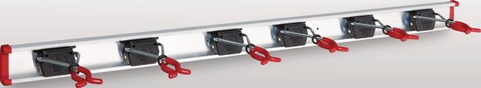 Geräteh.L.Führungssch.1000mm Halter6 Alu.