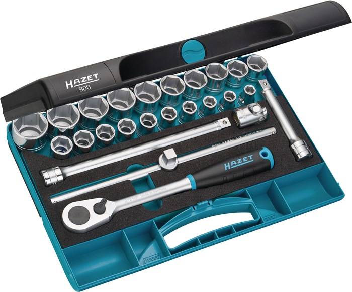 Steckschlüsselsatz 900 25tlg.1/2 Zoll SW 10-32mm Z.90 6KT HAZET