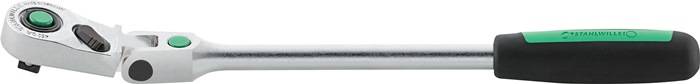 Gelenkknarre 452QR 3/8 Zoll Anz.Z.80 L.300mm 2K-Griff STAHLWILLE