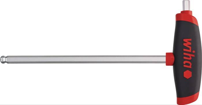 Stiftschlüssel m.Quergr.SW 4mm Klingen-L.150mm 6-KT m.Kugelk.+Seitenabtr.WIHA