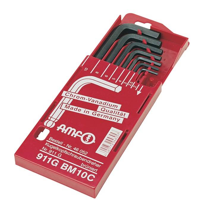 Winkelschraubendrehersatz 911G-BM10 8-tlg.Schiebekassette SW 2-10mm