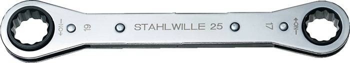 Ratschenringschlüssel 25 9x10mm 12-KT.L.139mm Anz.Z.22 STAHLWILLE