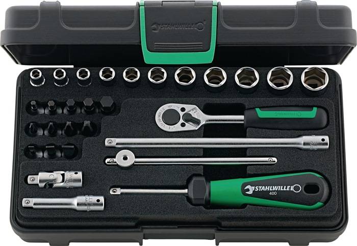 Steckschlüsselsatz 40/23/6 29-tlg.1/4 Zoll SW 5-14mm Z.22 6KT STAHLWILLE