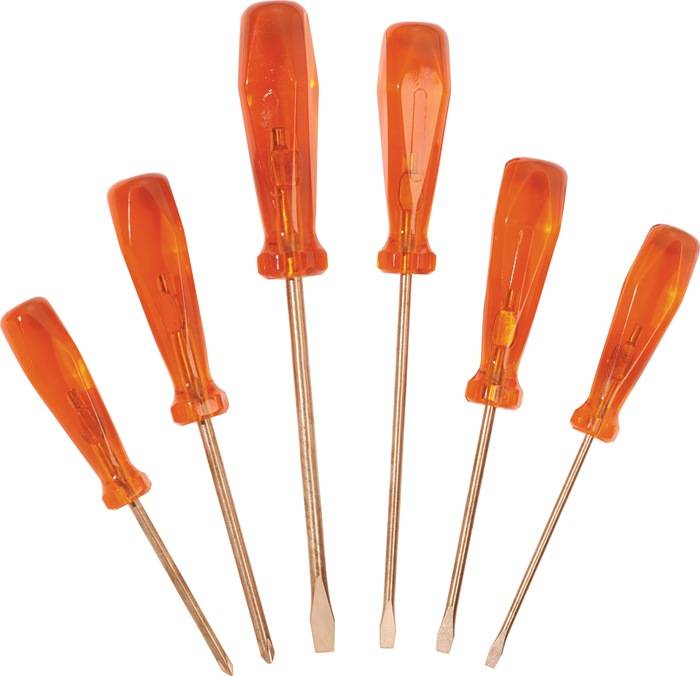 Schraubendrehersatz 6-tlg.Schlitz/PH funkenfrei ENDRES TOOLS