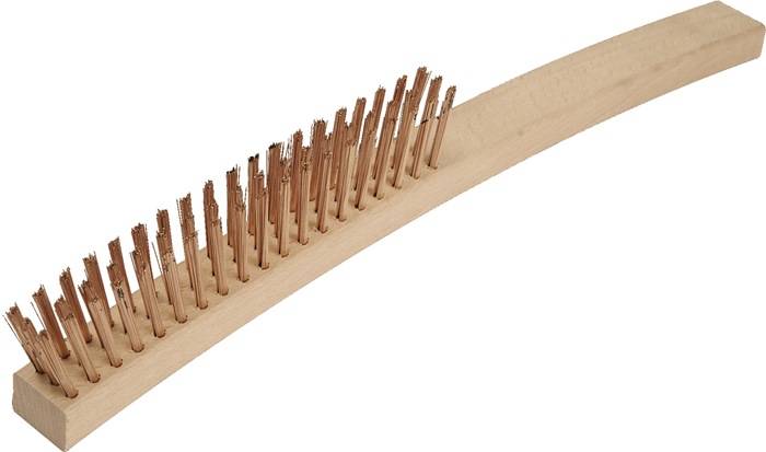Drahtbürste L.350mm Zinnbronzedraht 0,3mm 4-reihig funkenfrei ENDRES TOOLS