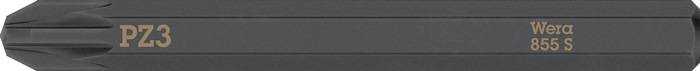 Bit 855 S PZ 3x70mm 1/4 Zoll 855 S PZ 3x70mm L.70mm WERA