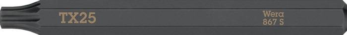 Bit 867 S TORX 25x70mm 1/4 Zoll TORX 25x70mm L.70mm WERA