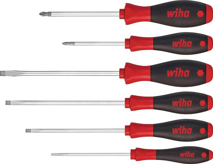 Schraubendrehersatz 302 HK6 SO 6-tlg.Schlitz/PH Mehrkomponentengriffen