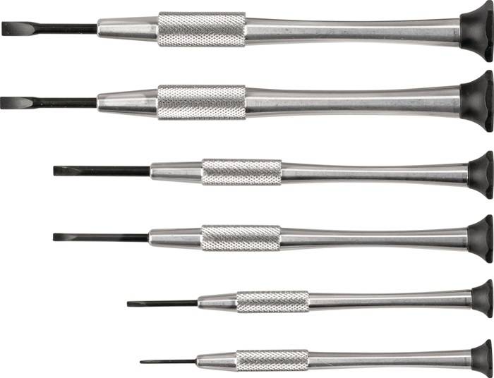 Feinmechanikerschraubendrehersatz 250 6tlg.Schlitz TURNUS