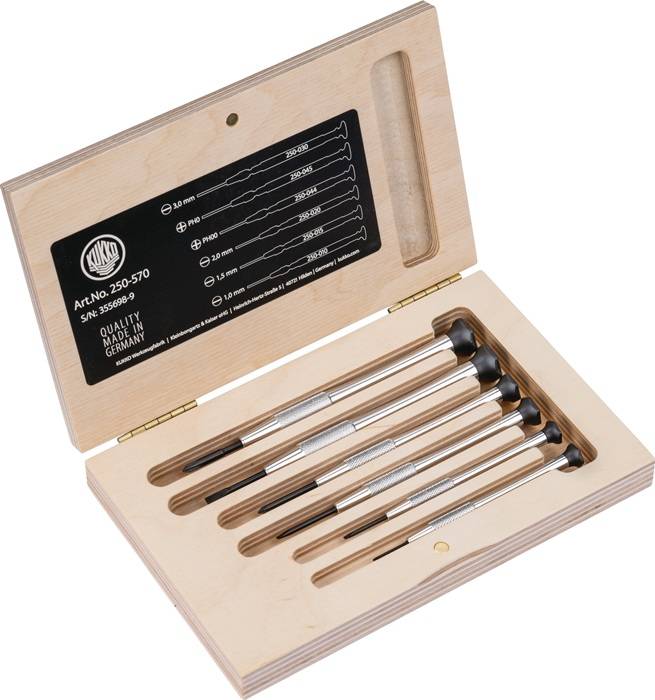 Feinmechanikerschraubendrehersatz 250 6tlg.Schlitz/PH TURNUS