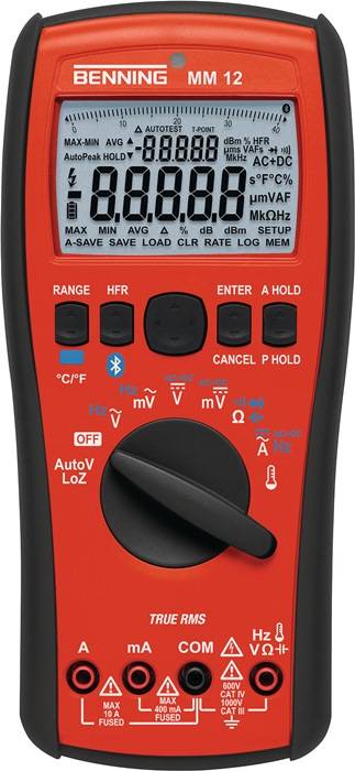 Multimeter MM 12 0,0001 V-1000 V AC/DC TRUE RMS BENNING