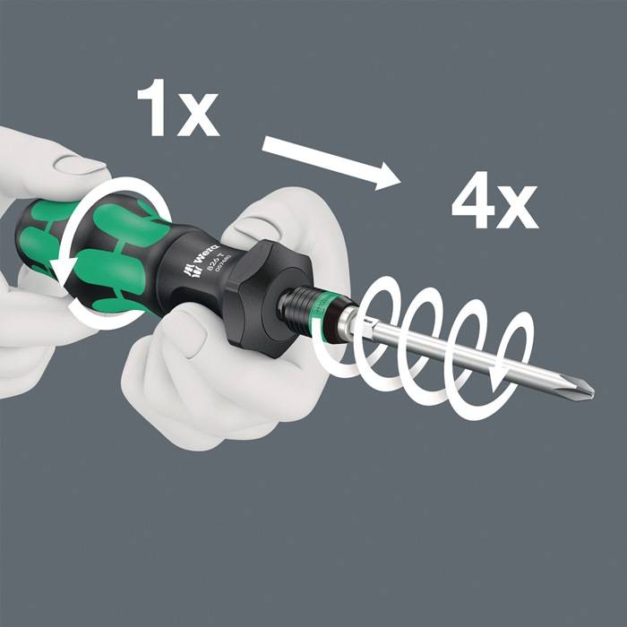 Bitsortiment KK Turbo 1 19-tlg.Schlitz/PH/PZD/TORX®/6Kt.WERA