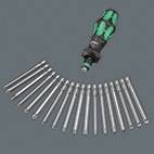Bitsortiment KK Turbo 1 19-tlg.Schlitz/PH/PZD/TORX®/6Kt.WERA