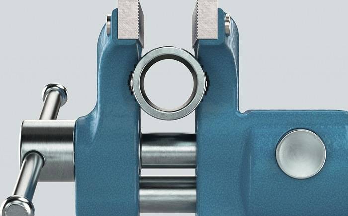 Parallelschraubstock HEUER Compact Backen-B.120mm Spann-W.130mm STA HEUER