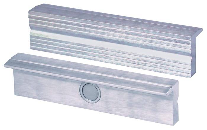 Schraubstockschutzbacke TYPN f.Backen-B.125mm Rillenprofil Alu.1Paar/VE HEUER