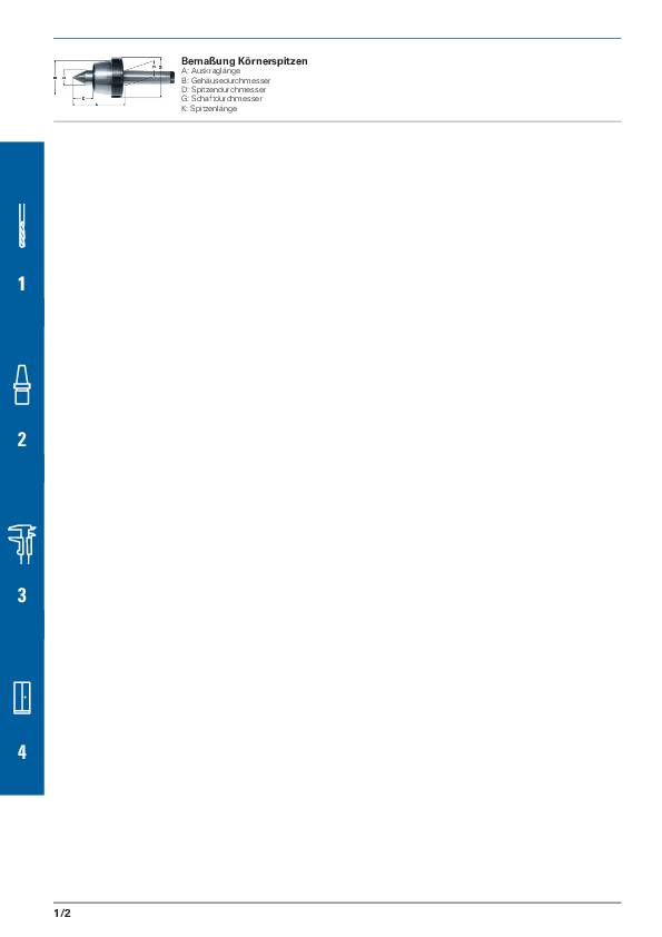 Zentrierspitze Slim MK3 mitlfd.RÖHM