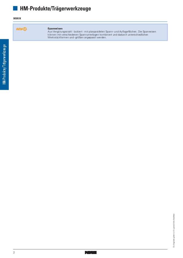Spanneisen Nr.6314Z f.T-Nut 10mm L.125mm AMF