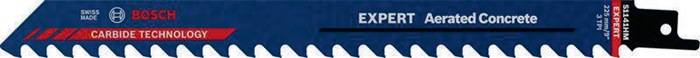 Säbelsägeblatt Expert Aerated Concrete L.225mm B.19mm TPI 3 8,5mm 1 St./Karte