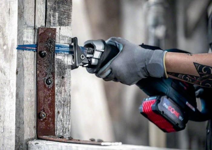 Säbelsägeblatt Wood Metal Demolition S 1167 XHM L.225mm B.25mm 5mm 3 St./Karte