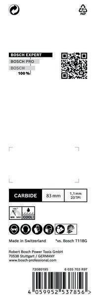 Stichsägeblatt Stainless Steel T 118 AHM Gesamt-L.83mm Zahnt.1,1mm 3 St./Karte