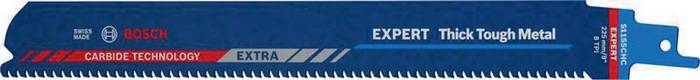 Säbelsägeblatt Expert Thick Tough Metal L.225mm B.25mm TPI 8 3mm 3 St./Karte