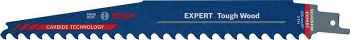 Säbelsägeblatt Expert Tough Wood L.225mm B.25mm TPI 3 8,5mm 3 St./Karte