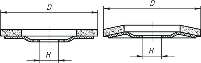 Polierteller P6PT D.125mm Bohrungs-D.22,23mm schräg LUKAS