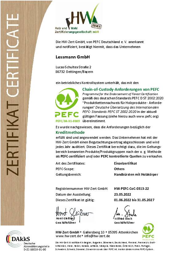 Zündkerzenbürste L.150mm 0,15mm VA-Stahldraht gewellt 3-reihig LESSMANN