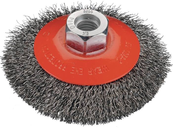Kegelbürste D.100mm Drahtstärke 0,3mm STA 10mm 12500min-¹ OSBORN
