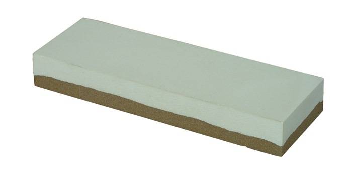 Schleifstein L100xB50xH20mm Super Arkansas 180/500 weiß/braun MÜLLER