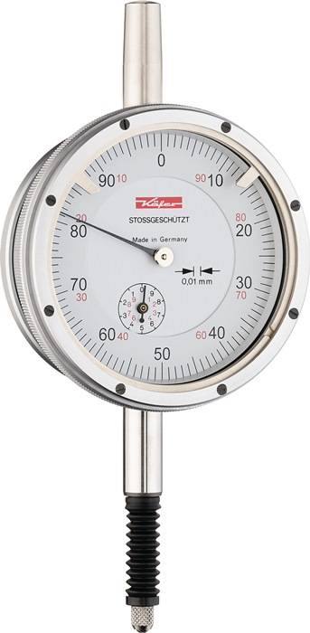 Messuhr M2 SW 10mm Abl.0,01mm m.Stoßschutz KÄFER