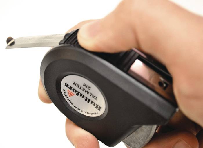 Taschenrollbandmaß Talmeter L.3m B.16mm mm/cm EG II ABS Messlasche HULTAFORS