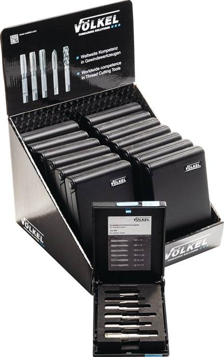 Gewindeschneidzeugsatz M6-M10/G1/4-G1/8 Zoll HSS-G 6-tlg.VÖLKEL